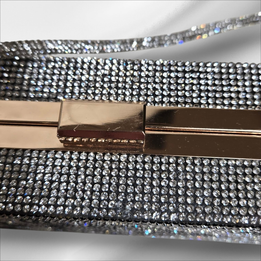 Ace of Spades Silver and Black Clutch - Picture 7 of 8